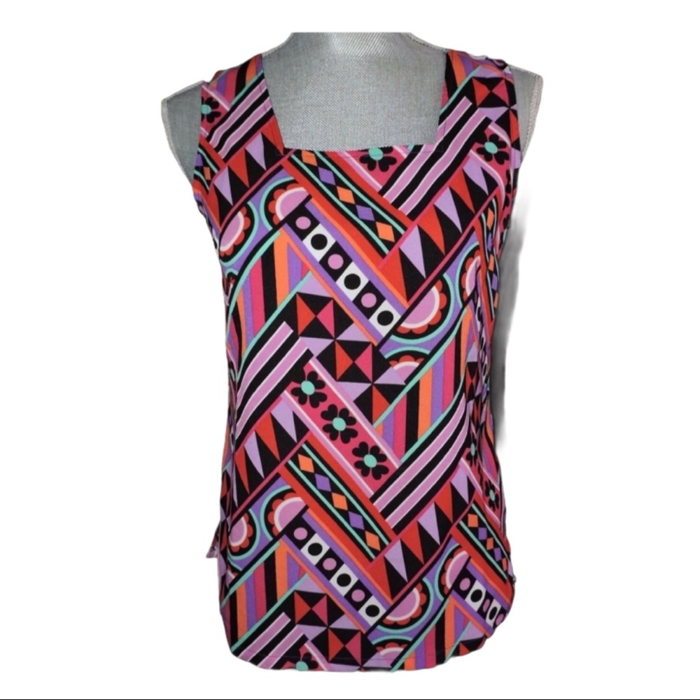 Bob Mackie Twinset Jacket & Tank Top Shirt XXS